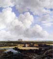 view of haarlem with bleaching fields